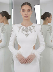 Celeste Crystal Cutout Gown