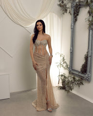 Champagne Corset Gown