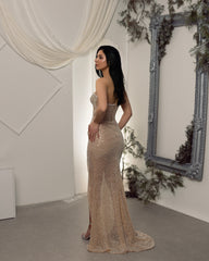 Champagne Corset Gown